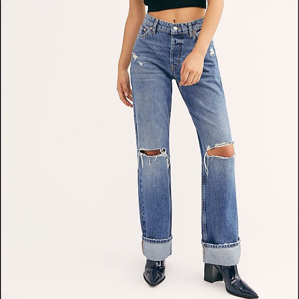 FREE PEOPLE Boyfriend jeans